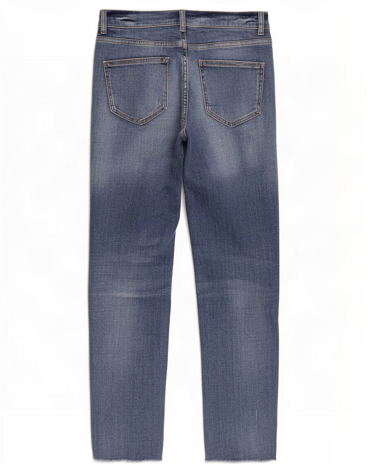 Massimo Dutti Vaqueros Slim Desgastados Mujer EU 38 Small W28 L27 Azul
