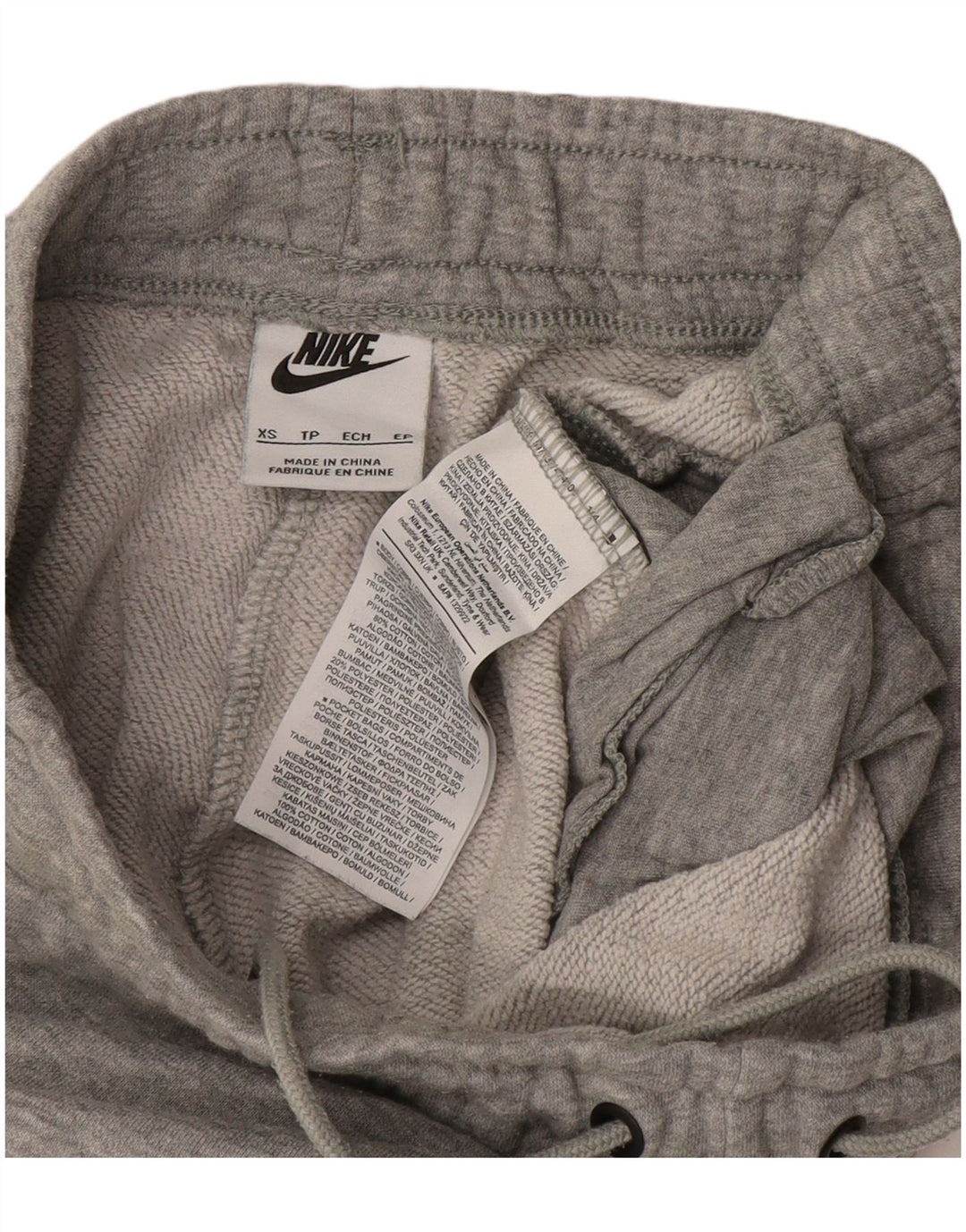 NIKE - Pantalones de chándal para mujer, talla 4 XS, algodón moteado gris