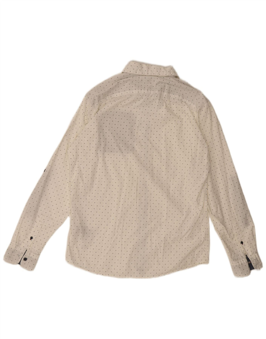 Camisa Jack & Jones Hombre Grande Algodón Moteado Blanco