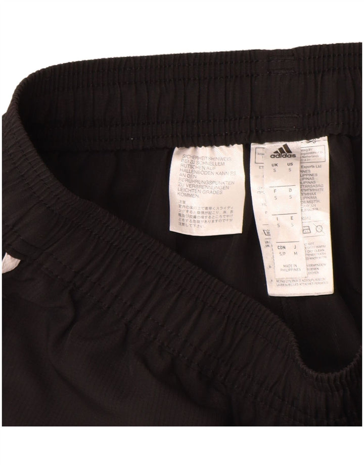 Adidas Mens Climalite Graphic Chándal Pantalones Pequeños Poliéster Negro
