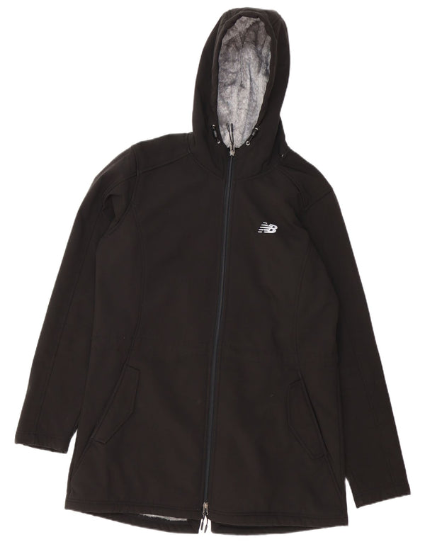 New Balance Chaqueta Parka Sherpa con Capucha para Mujer UK 46 Grande Poliéster Negro