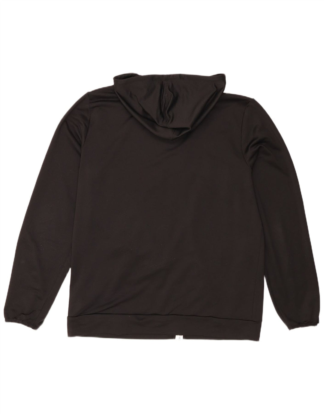 Puma Sudadera con capucha y cremallera para hombre, talla grande, poliéster negro