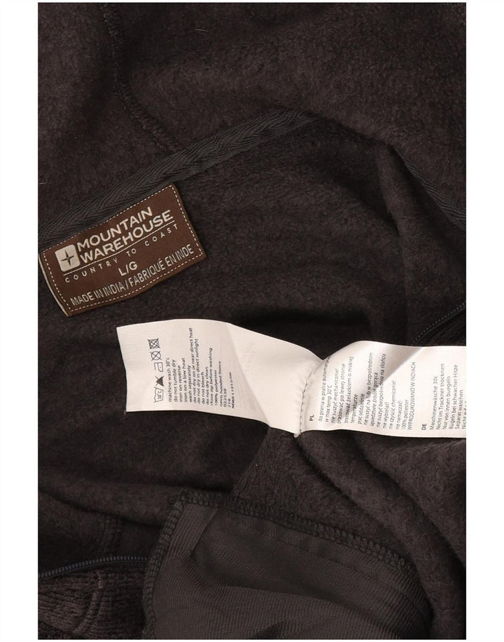 Suéter con capucha y cremallera para hombre de Mountain Warehouse Poliéster moteado gris grande