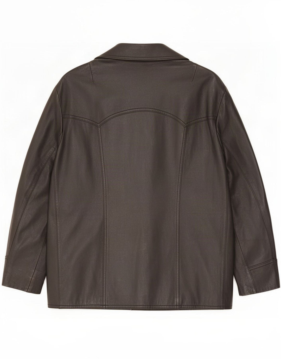 Vintage hombres chaqueta de cuero Reino Unido 36 pequeño negro