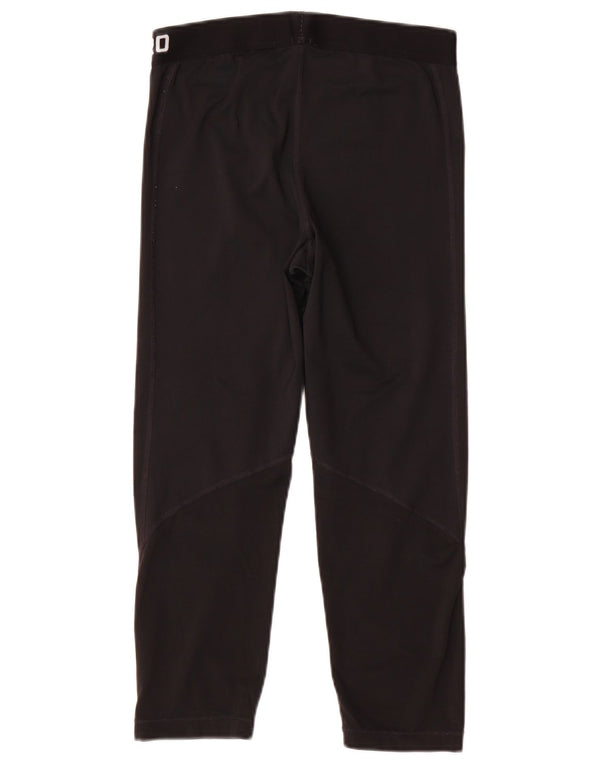 Nike Dri Fit Graphic Capri Leggings para mujer UK 12 Mediano Negro Poliéster