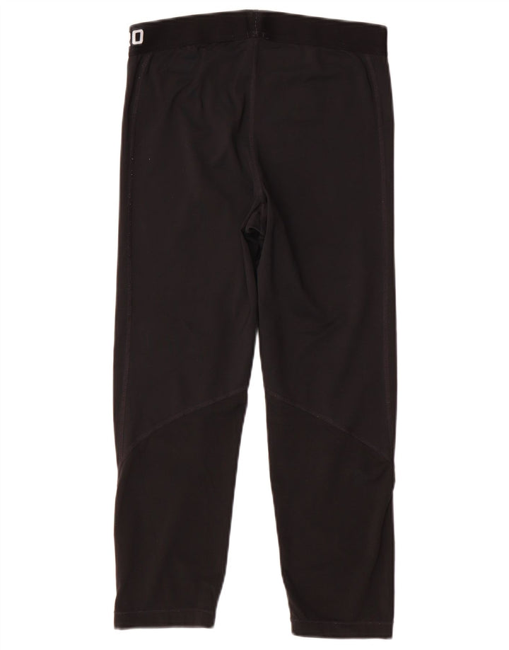Nike Dri Fit Graphic Capri Leggings para mujer UK 12 Mediano Negro Poliéster