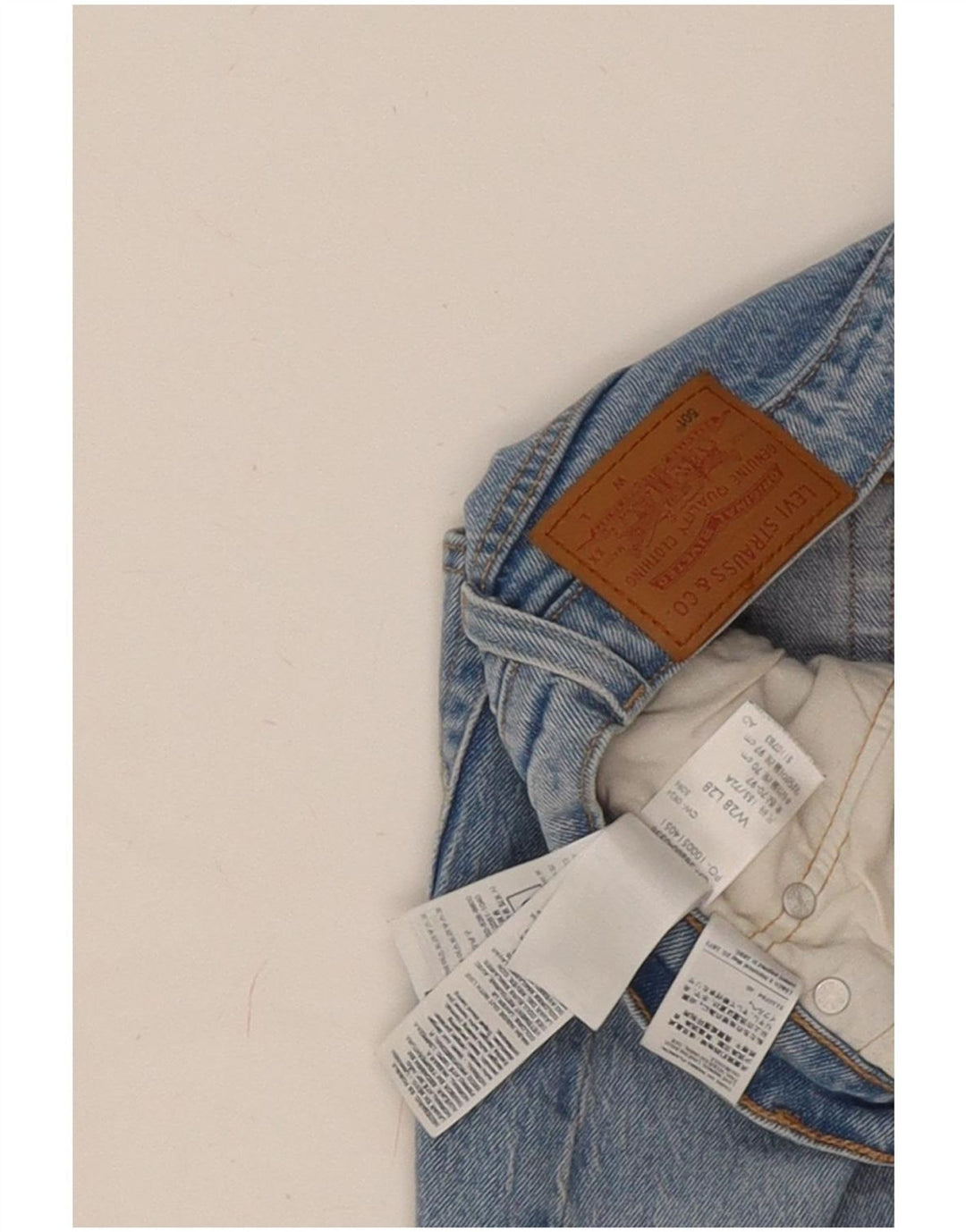 Vaqueros Levi's Mujer 501 Rectos W28 L28 Algodón Azul