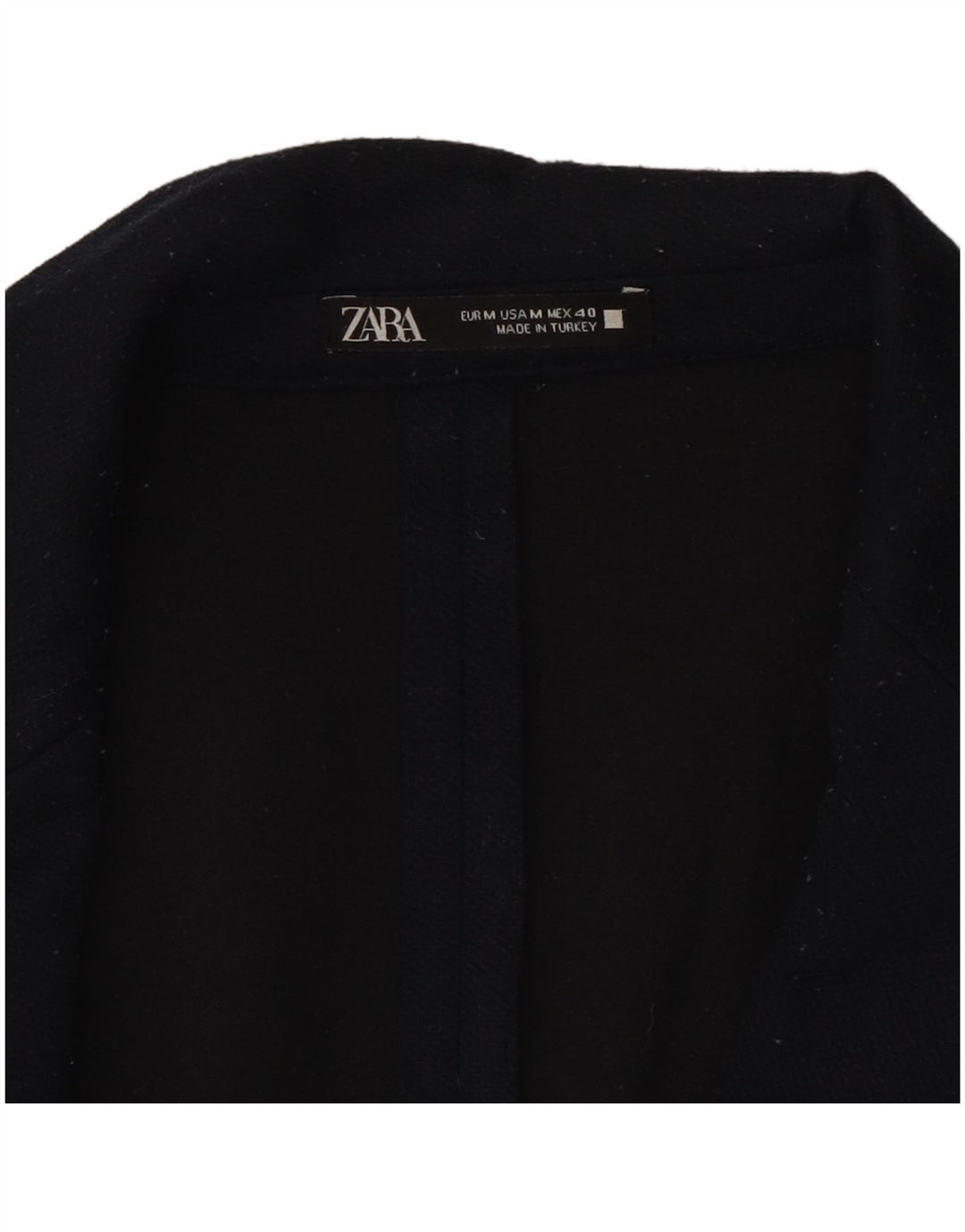 Zara Chaqueta tipo blazer de 2 botones para hombre UK 38 Mediano Azul marino Poliéster