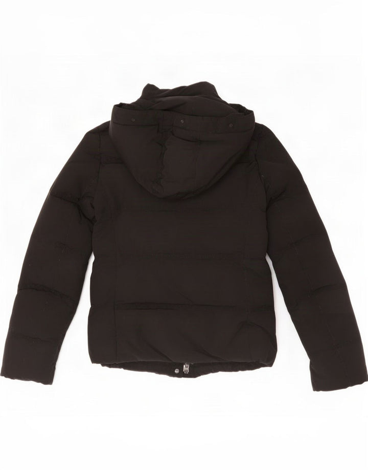 Woolrich Chaqueta acolchada con capucha para mujer UK 6 XS Poliéster negro