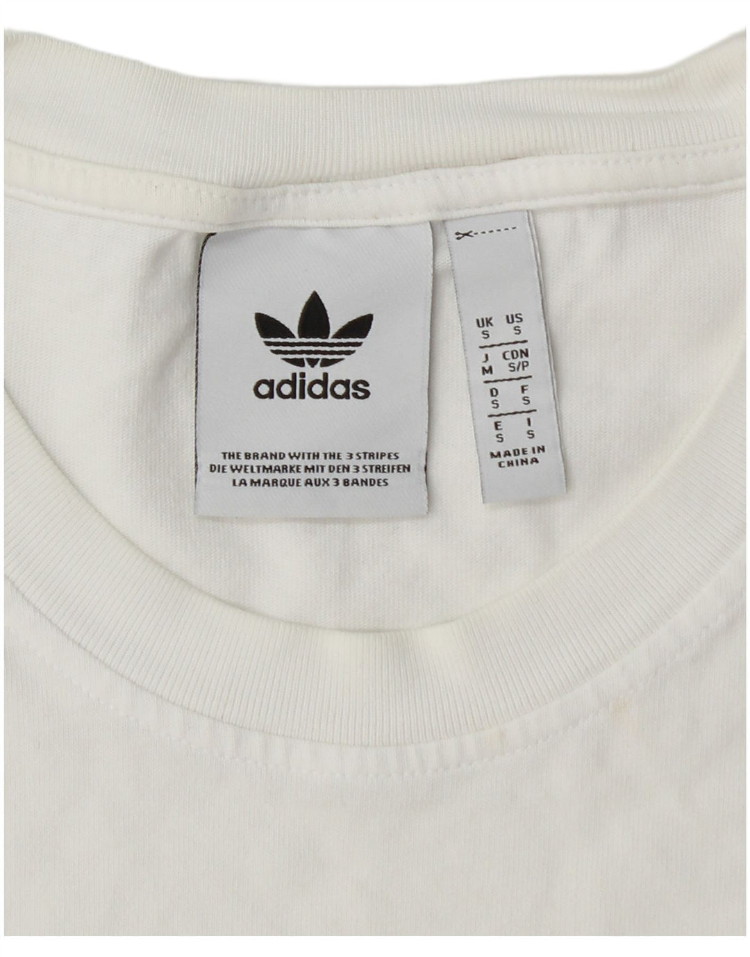 ADIDAS Camiseta gráfica para hombre Top Small White