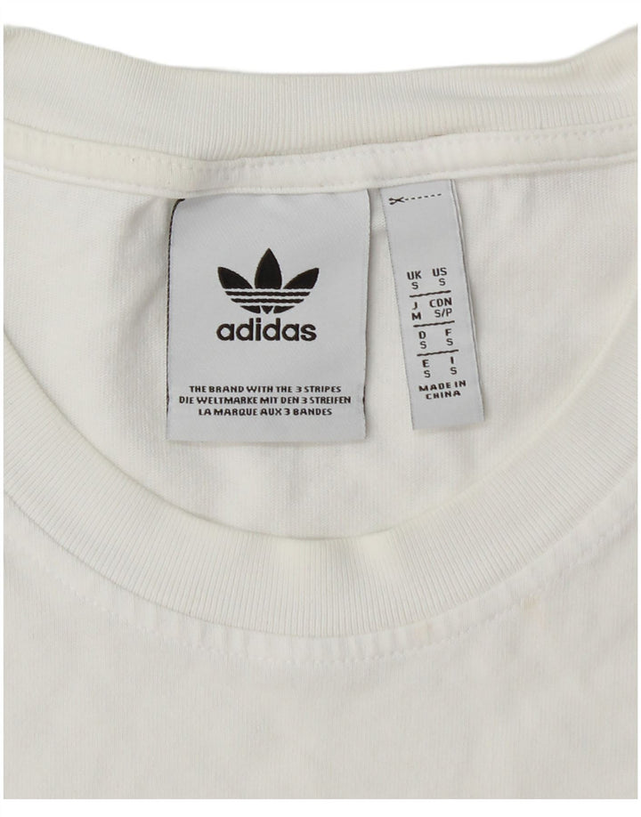 ADIDAS Camiseta gráfica para hombre Top Small White