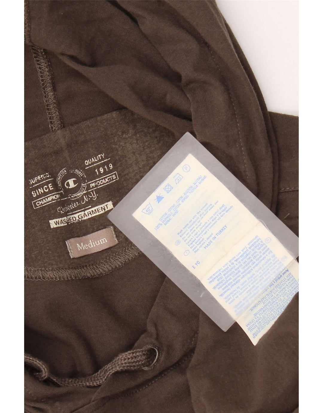 Champion Top Gráfico Con Capucha De Manga Larga De Algodón Marrón Medio Para Hombre