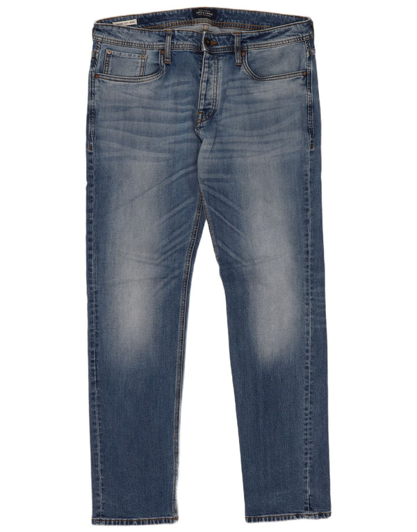 Jack & Jones Vaqueros ajustados Mike Comfort Fit para hombre W36 L34 Algodón azul