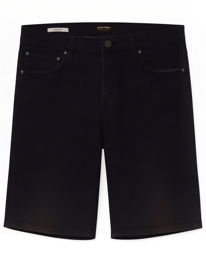 Jack & Jones Pantalones cortos de mezclilla regulares para hombre Mediano W30 Algodón azul marino