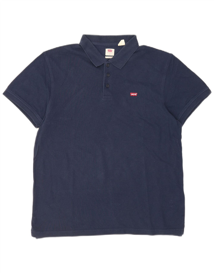Levi's Polo estándar para hombre de algodón azul marino grande