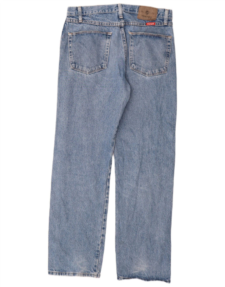 WRANGLER Vaqueros rectos de corte regular para hombre W33 L32 Algodón azul