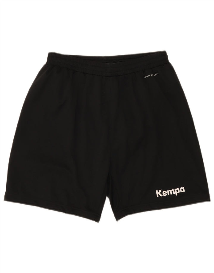Vintage Mens Swim Shorts Pequeño Poliéster Negro