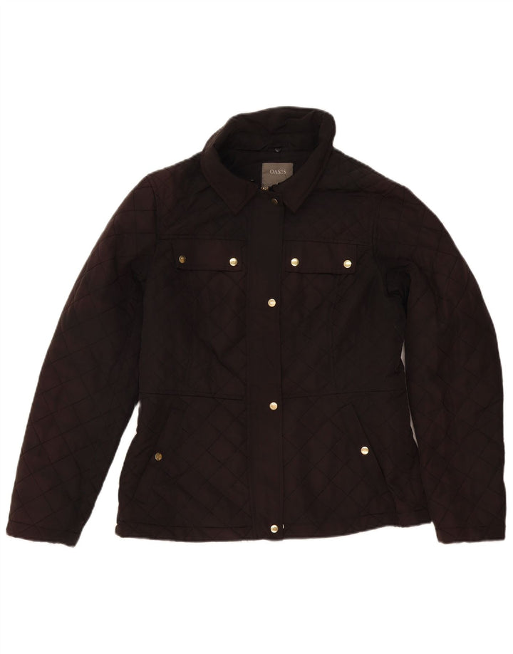 Chaqueta acolchada Oasis para mujer UK 44 Mediana Poliéster negro