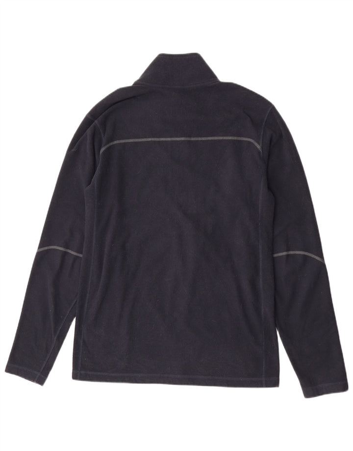 Jersey de forro polar con cuello y cremallera Therma-Fit para hombre Nike Poliéster azul marino mediano