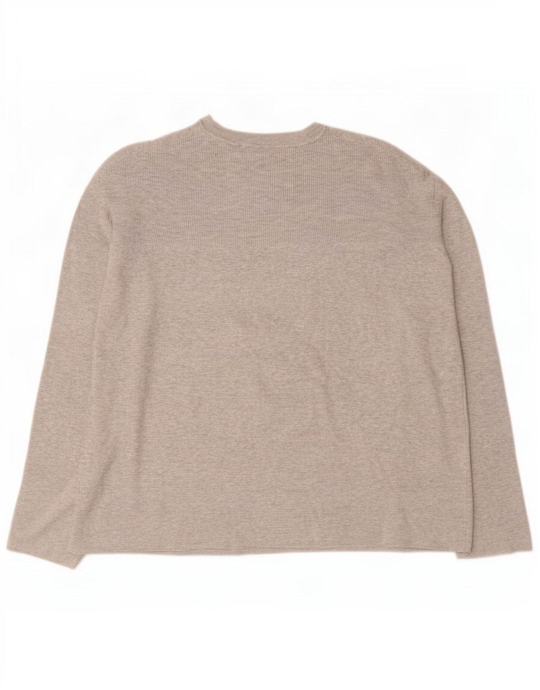 Marks & Spencer Suéter tipo jersey de cuello redondo de gran tamaño para mujer UK 46 Grande Gris