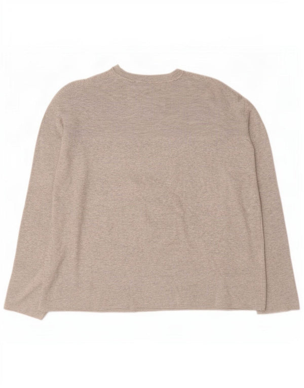 Marks & Spencer Suéter tipo jersey de cuello redondo de gran tamaño para mujer UK 46 Grande Gris