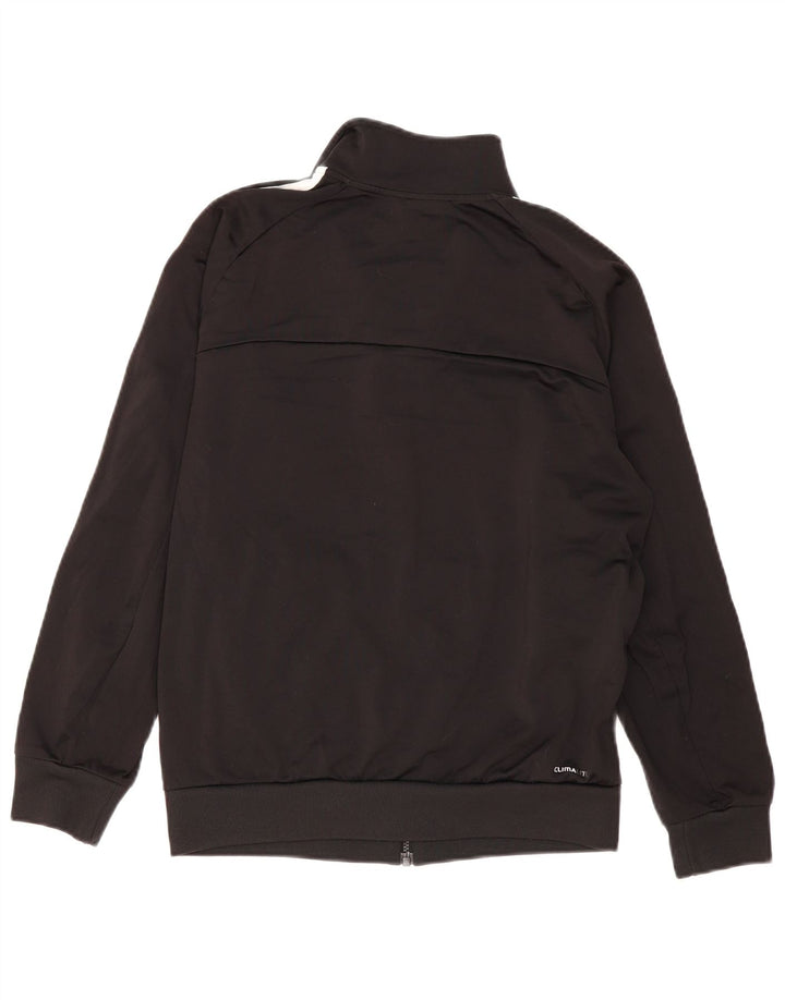 Adidas Mens Climalite Chándal Top Chaqueta Reino Unido 38/40 Mediano Negro Poliéster