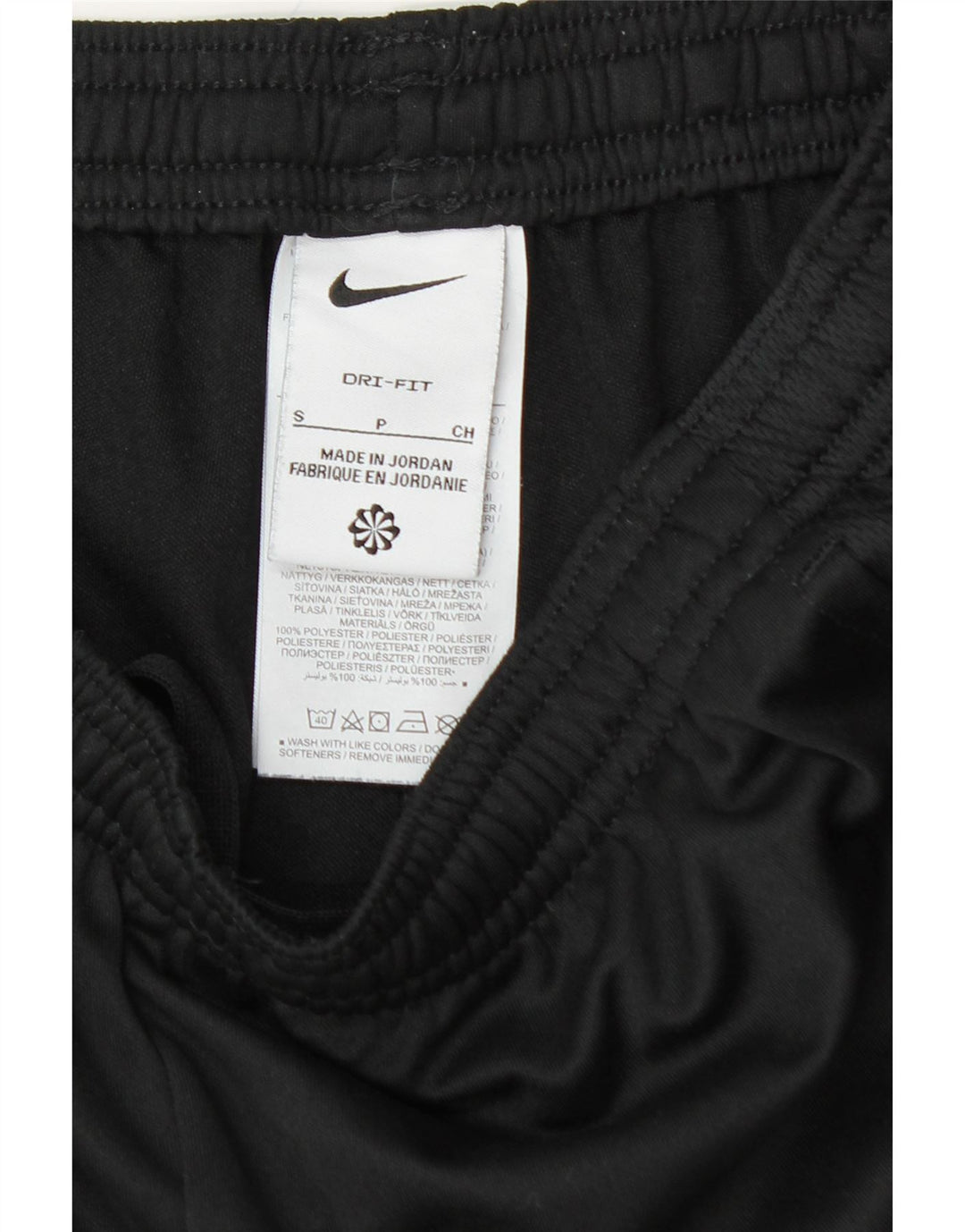NIKE Hombre Dri Fit Chándal Pantalones Pequeños Poliéster Negro