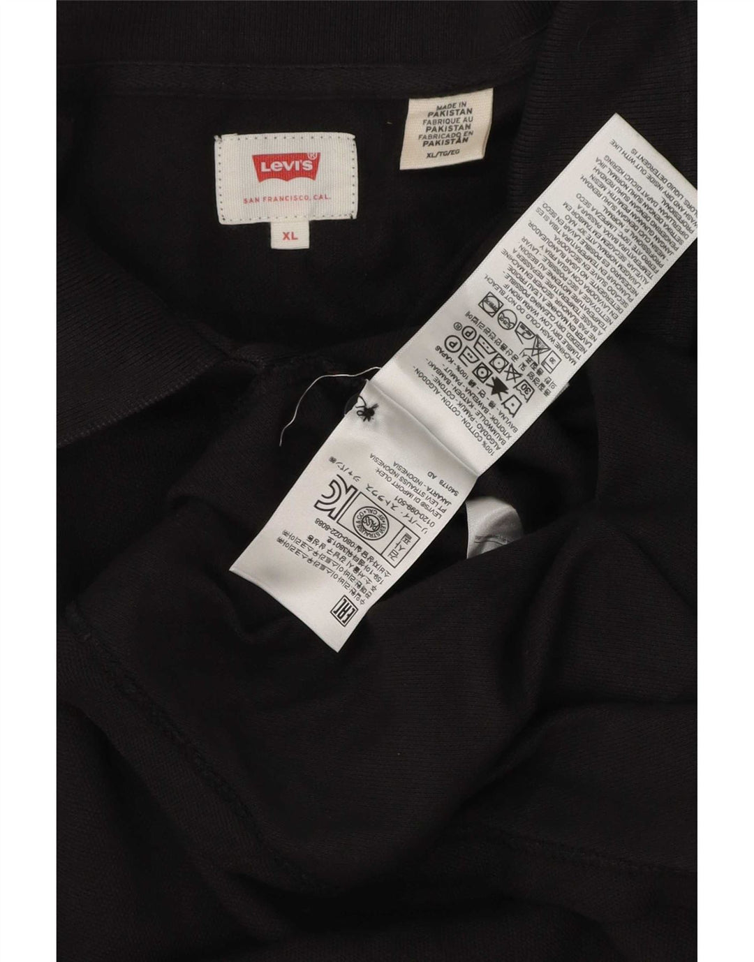 Levi's Polo Hombre XL Algodón Negro