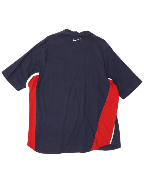Nike Camiseta para hombre UK 45/47 XL Azul marino Colorblock Algodón