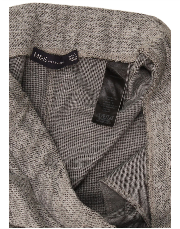Marks & Spencer Pantalones de Chándal para Mujer UK 46 Grande Gris Moteado