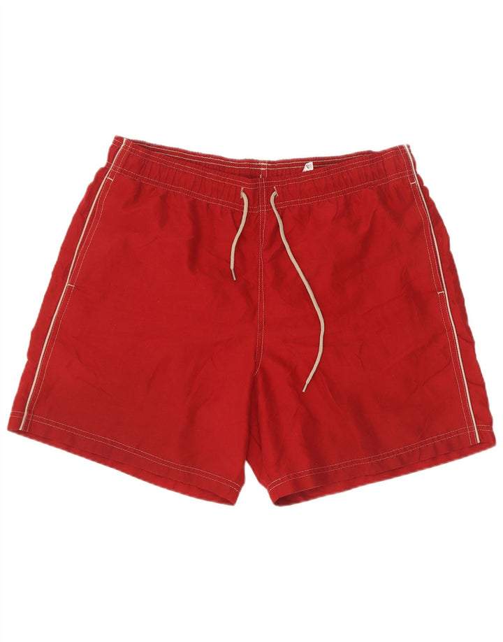 Marks & Spencer Bañador para hombre, talla grande, poliéster rojo