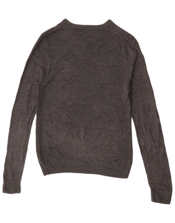 MARKS & SPENCER Jersey con cuello en V para hombre Acrílico gris medio