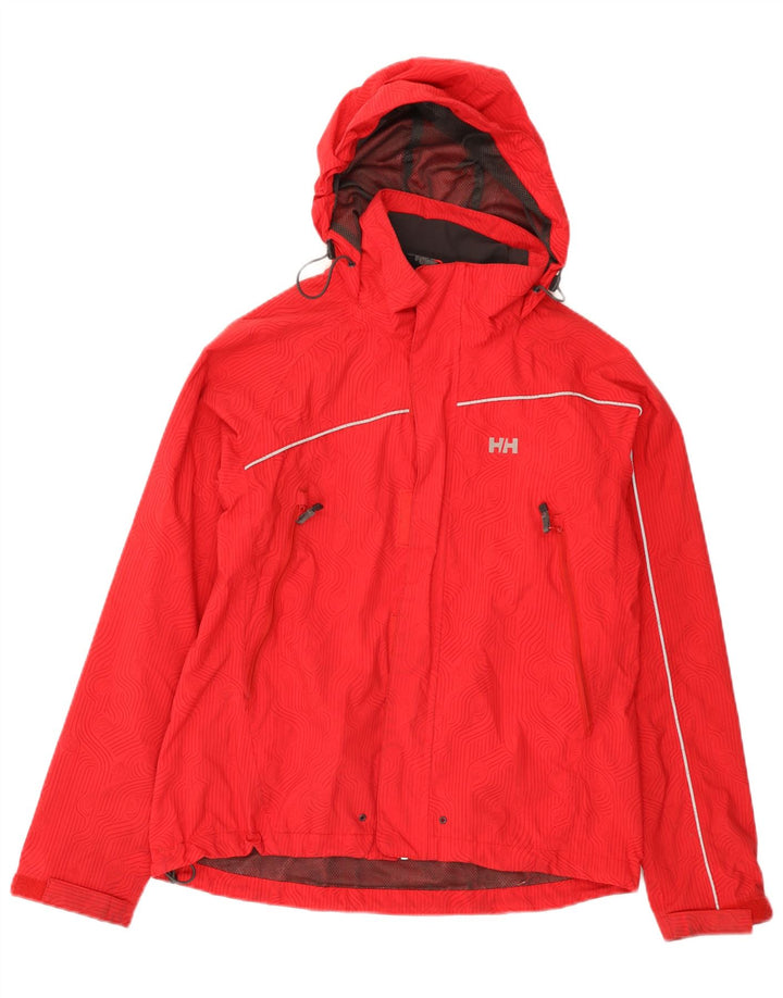 Helly Hansen Chaqueta impermeable con capucha para hombre UK 36 Small Red Polyamide