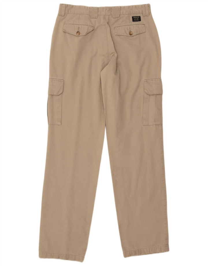 LEE Pantalones cargo rectos para hombre W32 L34 Algodón beige