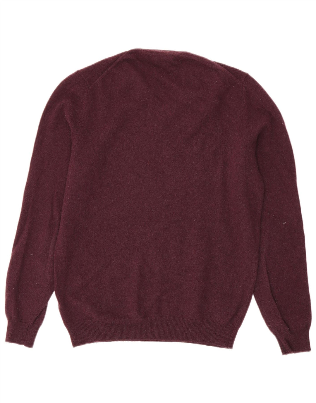 Massimo Dutti Jersey Con Cuello En V Hombre Burdeos Medio