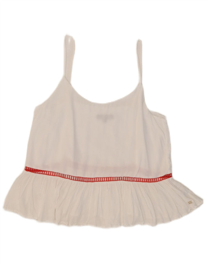 Tommy Hilfiger Cami Top para Mujer US 8 Mediano Blanco Rayas