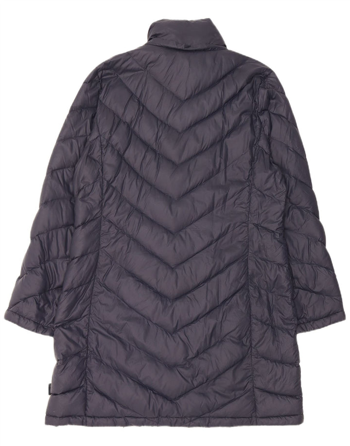 Calvin Klein Abrigo acolchado para mujer UK 46 Large Nylon azul marino