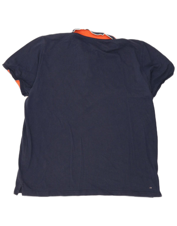 Polo ADIDAS para hombre 2XL Azul marino Colorblock Algodón