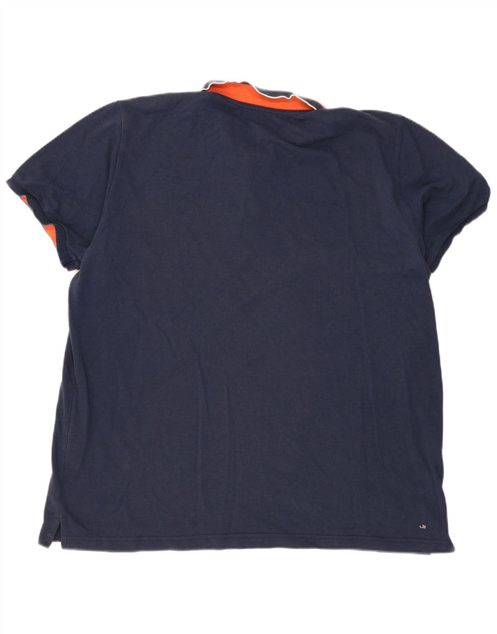 Polo ADIDAS para hombre 2XL Azul marino Colorblock Algodón