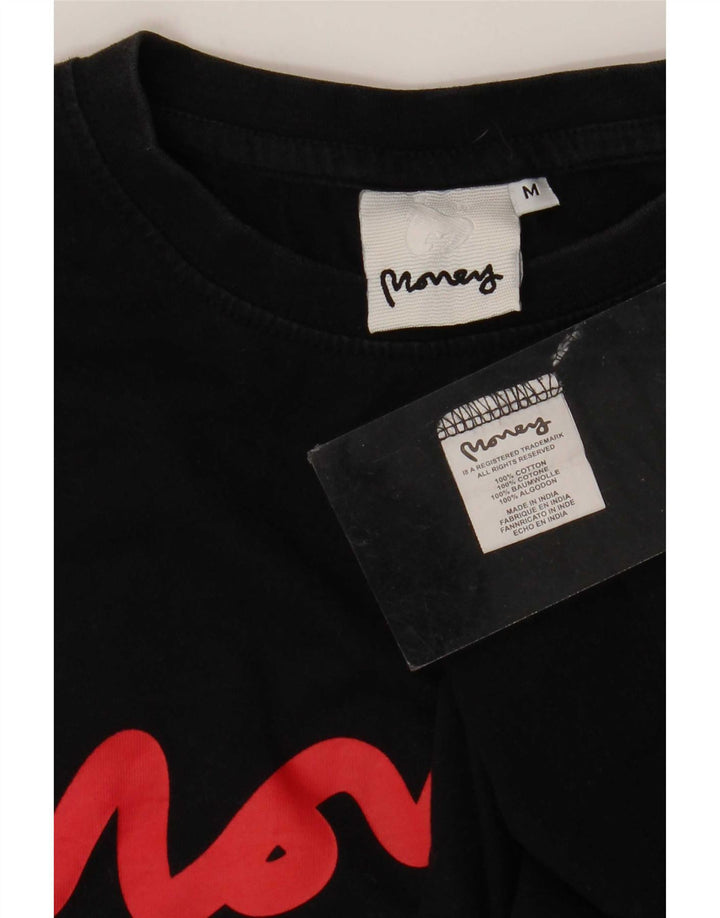Money - Camiseta gráfica para hombre, talla mediana, algodón negro
