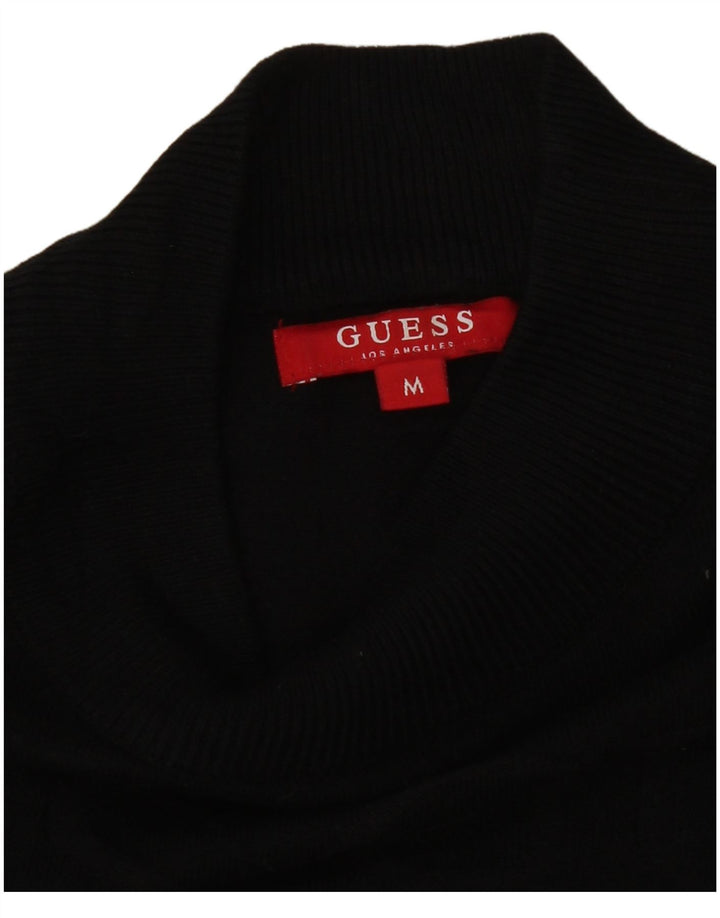 Guess Vestido tipo jersey gráfico para mujer UK 42 Viscosa negra mediana