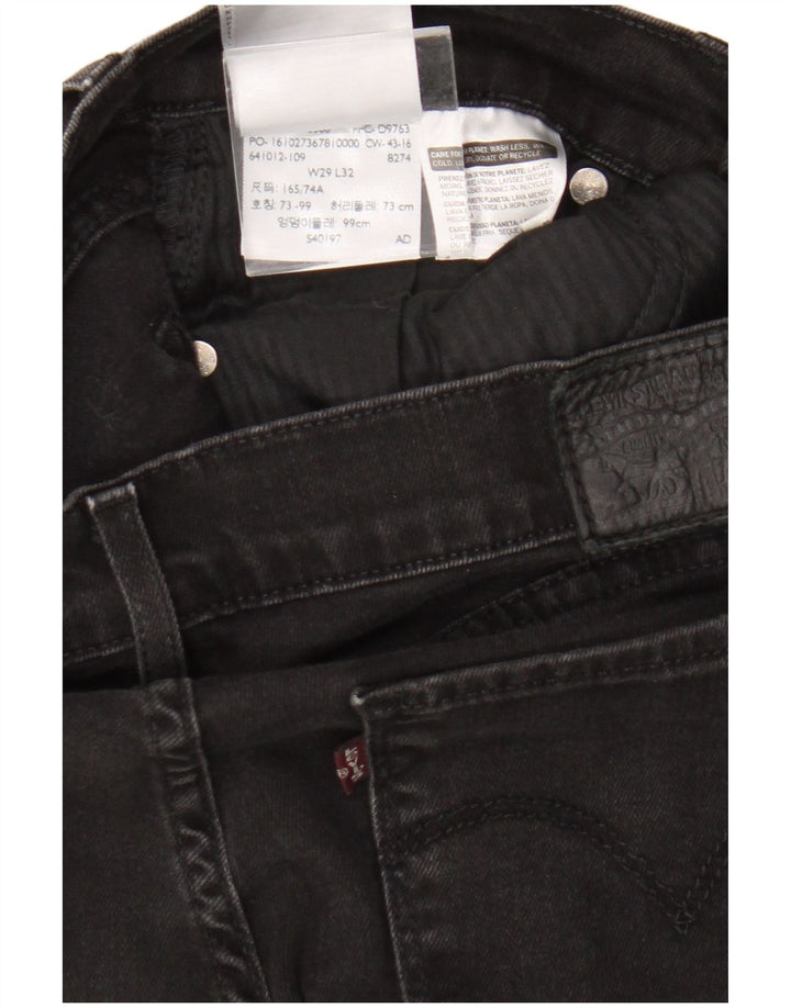 Vaqueros pitillo Levi's para mujer W29 L27 Algodón negro