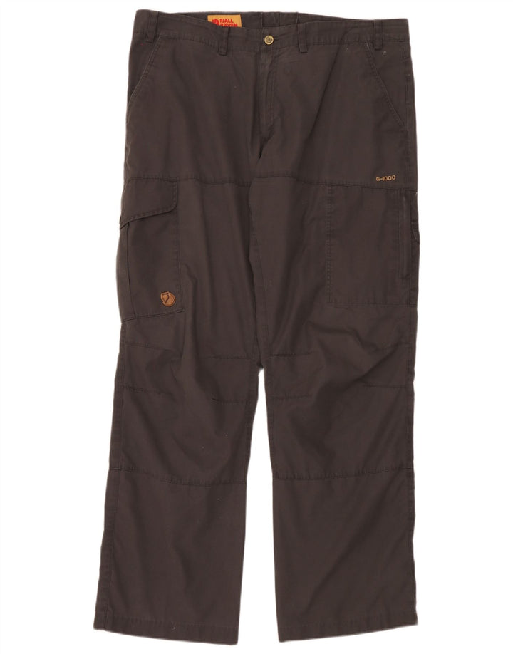 Pantalones cargo rectos para hombre Fjall Raven W38 L32 Poliéster marrón