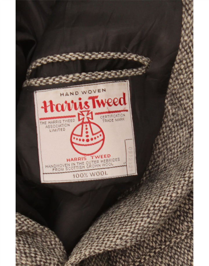 Harris Tweed Chaqueta tipo blazer de 2 botones de corte regular para hombre EU 40 Lana gris grande