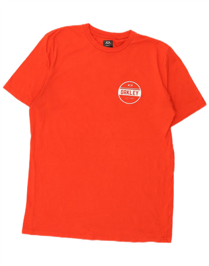 Oakley Camiseta gráfica de ajuste regular para hombre, talla grande, color rojo