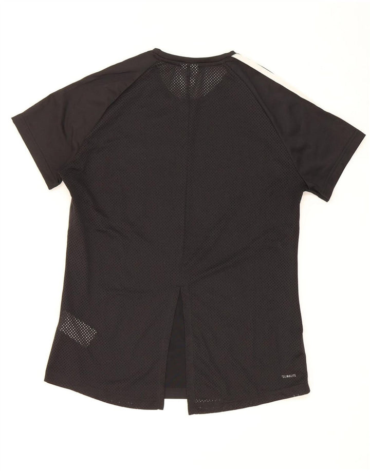 Adidas Mujer Climalite Camiseta Top UK 12/14 Mediano Negro Poliéster