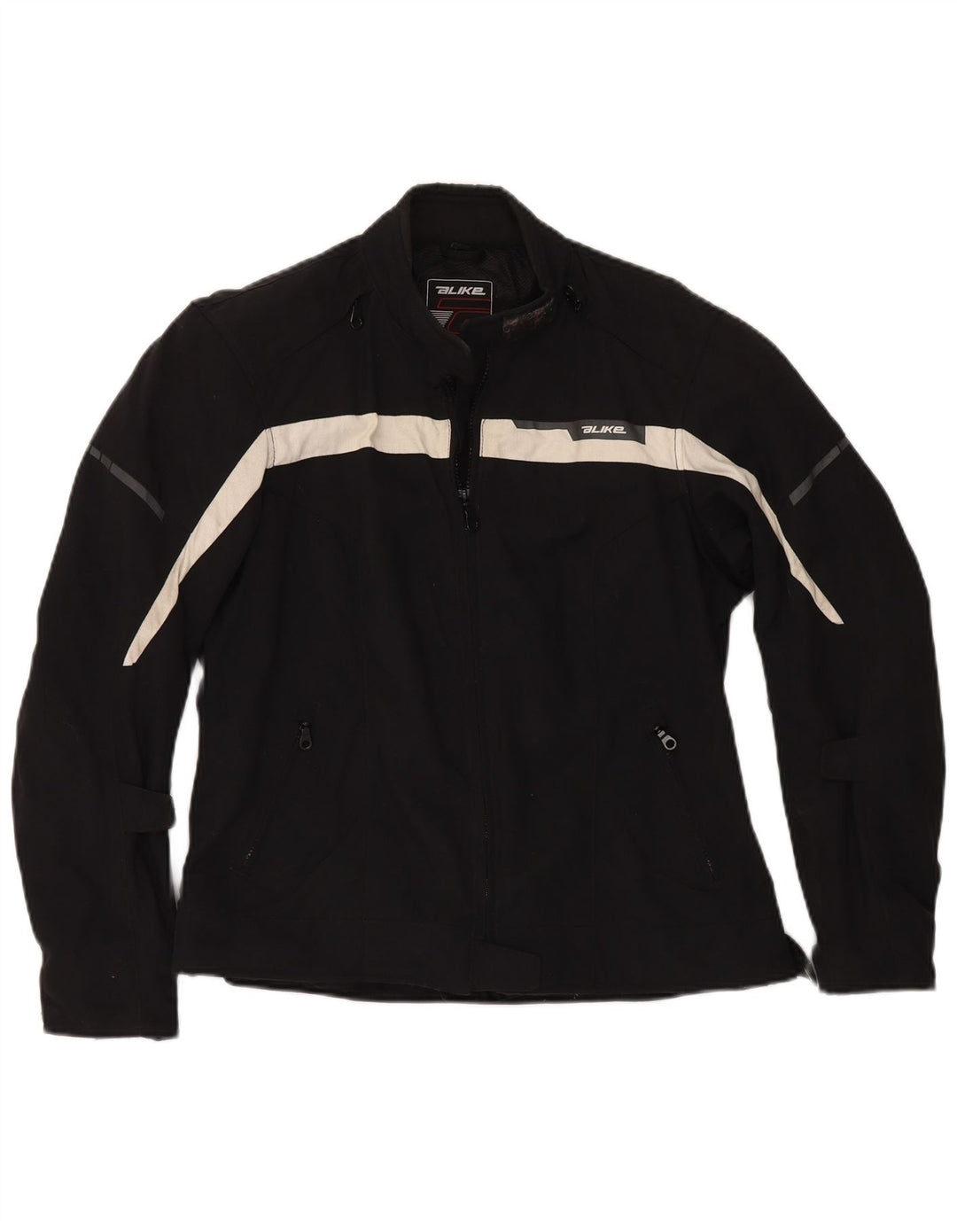ALIKE Chaqueta motociclista Moto Racer para mujer UK 40 XL Negro Colorblock