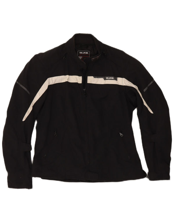 ALIKE Chaqueta motociclista Moto Racer para mujer UK 40 XL Negro Colorblock