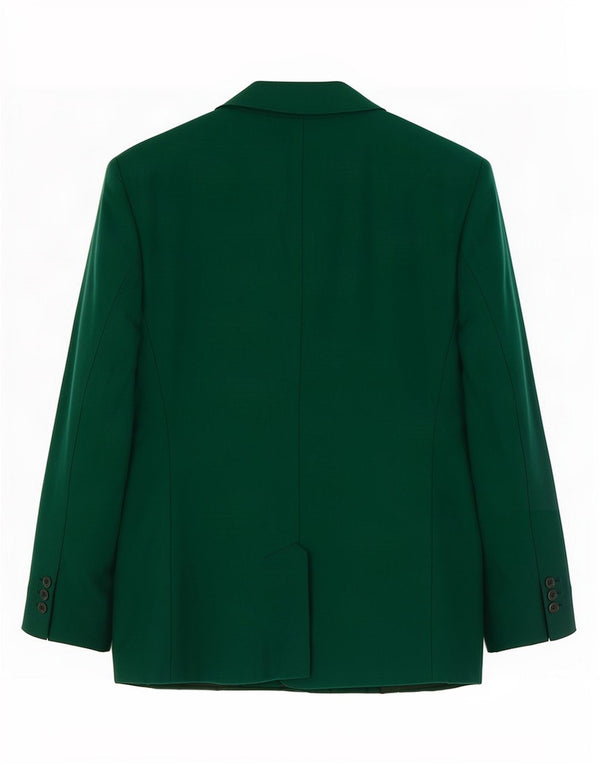 Vintage mujer 5 botones Blazer chaqueta Reino Unido 10 pequeño verde