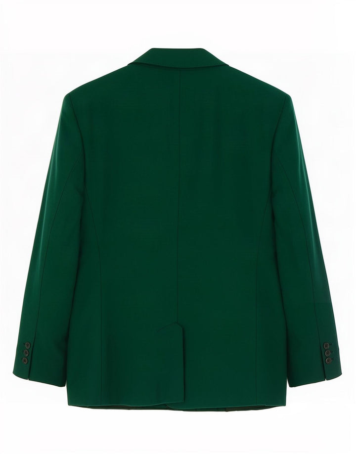 Vintage mujer 5 botones Blazer chaqueta Reino Unido 10 pequeño verde
